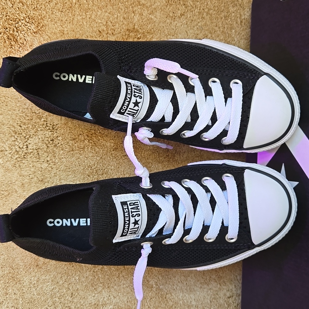 New in Box-Converse Kids (Unisex) Knit slip on-Size 2 Youth - Picture 4 of 13